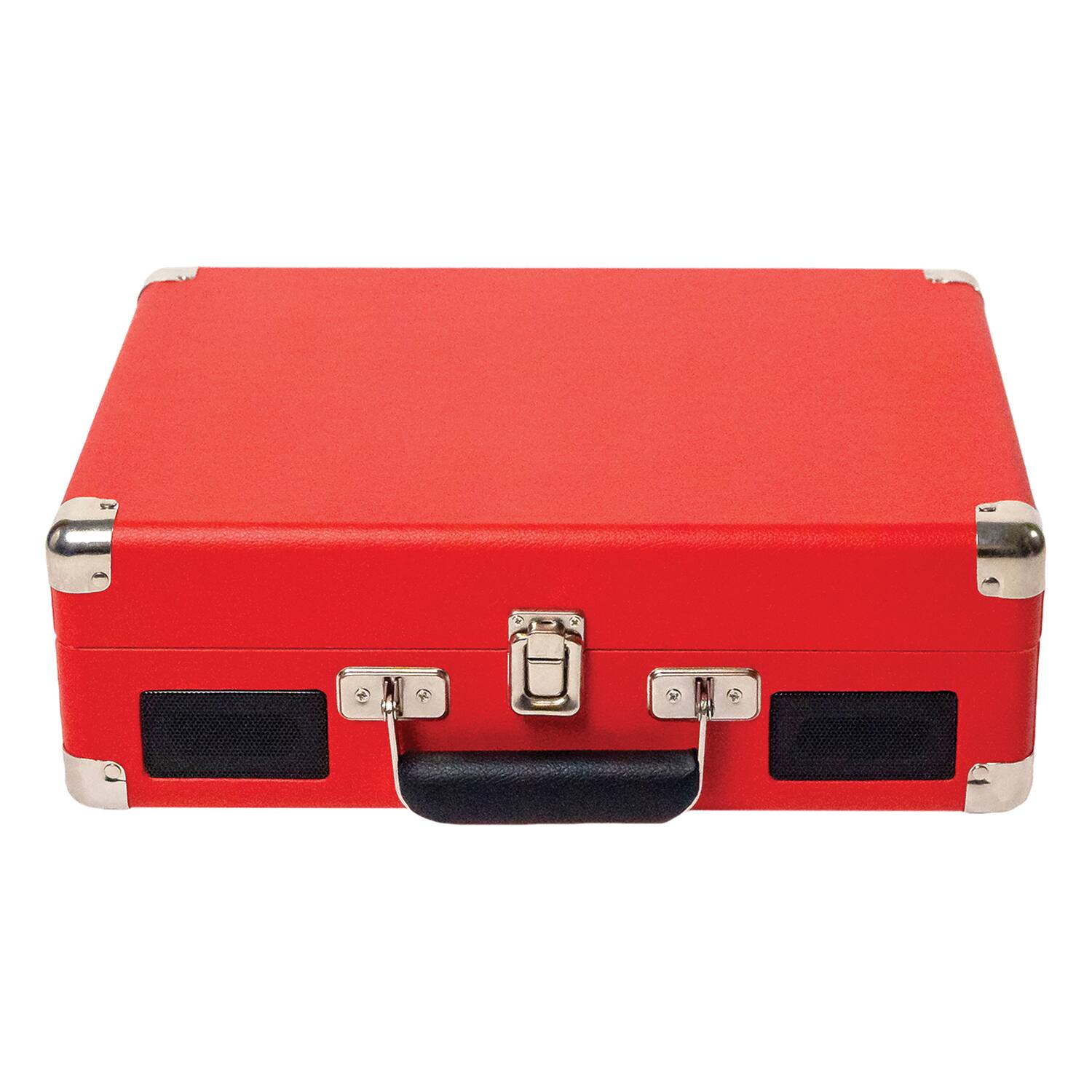 Angle. Victor - Victor Vsrp-800-rd Metro Dual-bluetooth Belt-drive Suitcase Turntable, Vsrp-800 (red) - Red.
