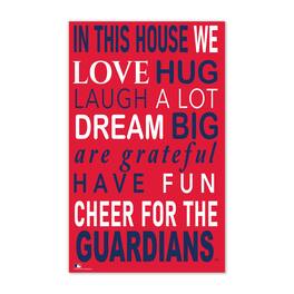 Fan Creations - Cleveland Guardians 11" x 19" Briteline In This House Sign - Multicolor