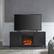 Alt View 3. Camden&Wells - Chabot Log Fireplace TV Stand for Most TVs up to 65" - Black Grain.