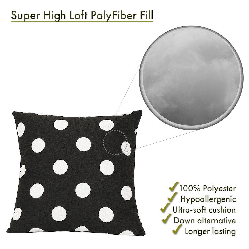 Super High Loft PolyFiber Fill

- 100% Polyester
- Hypoallergenic
- Ultra-soft cushion
- Down alternative
- Longer lasting