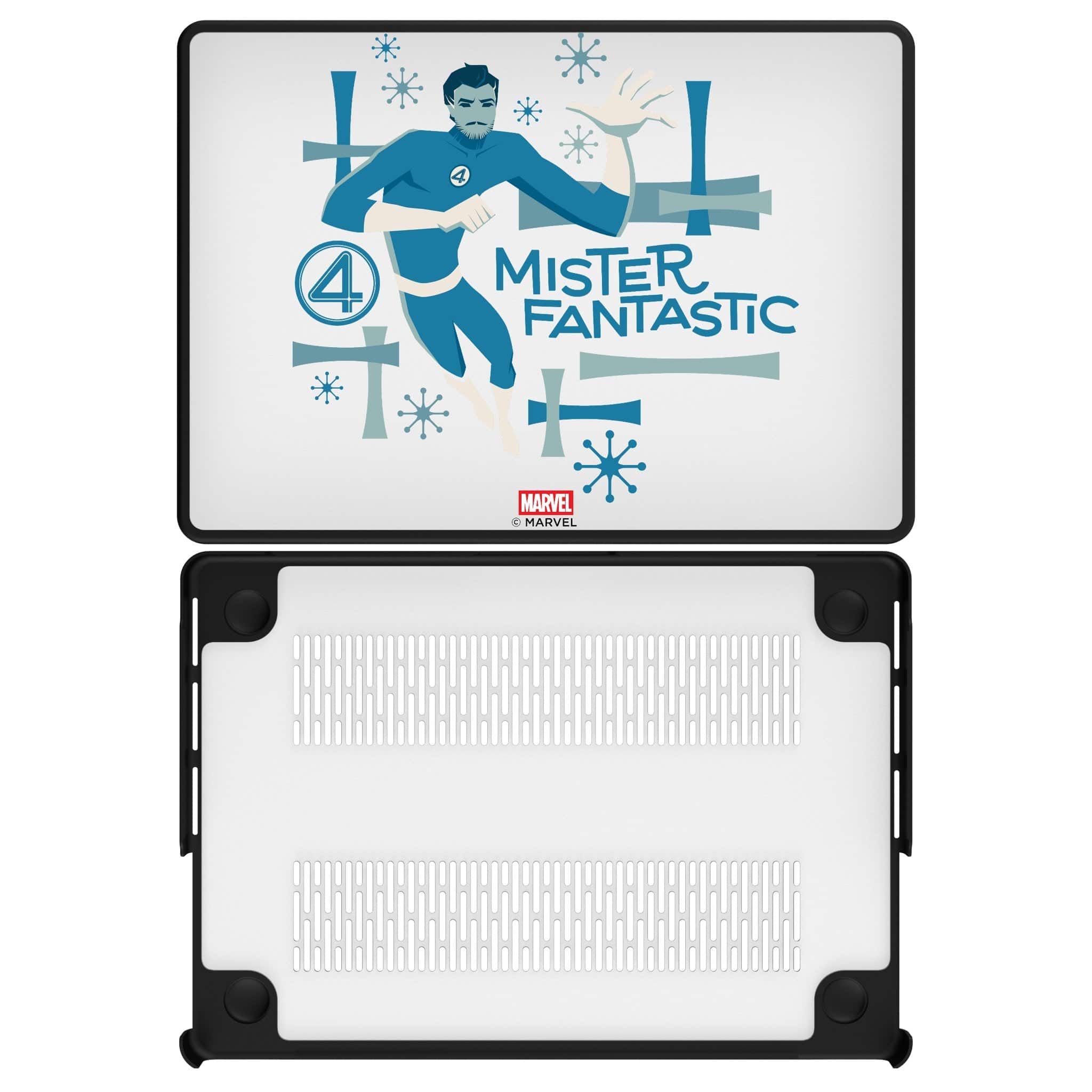 Keyscaper - Marvel Badge Laptop Case - Apple MacBook Pro 14-inch (2021)/(2023) - Mister Fantastic