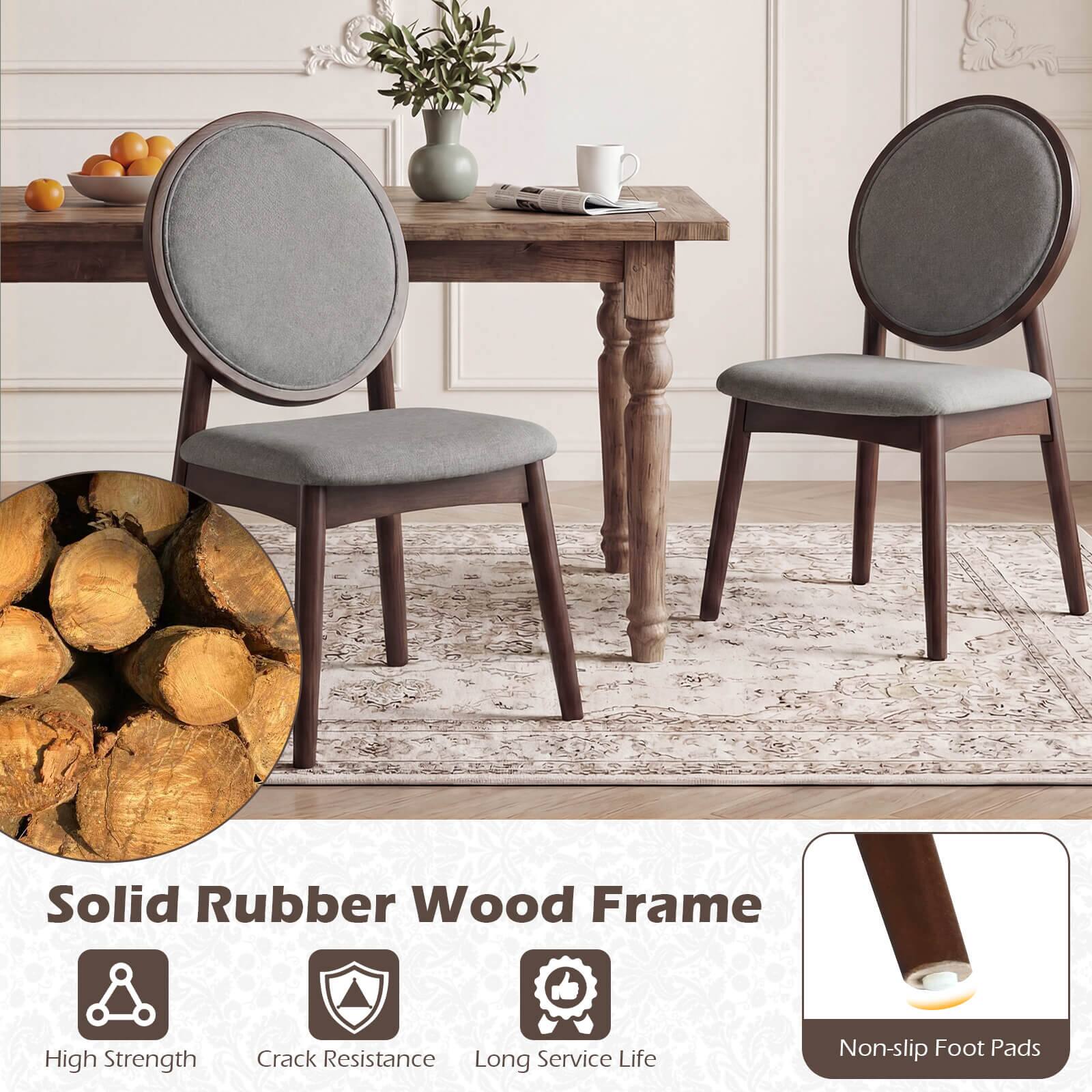 Solid Rubber Wood Frame  
High Strength  
Crack Resistance  
Long Service Life  
Non-slip Foot Pads