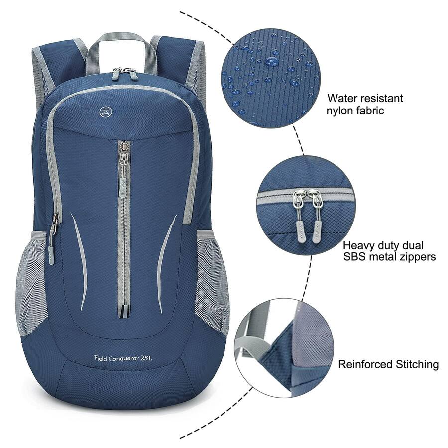 Live At Space Ultra Lightweight Packable Backpack 25l Foldable Hiking ...