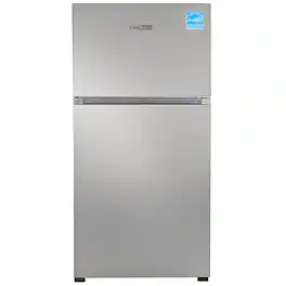 Conserv - 33 inch 21 cu. ft. Top Freezer Apartment Refrigerator w Ice Maker Energy Star Counter Depth - Stainless Steel