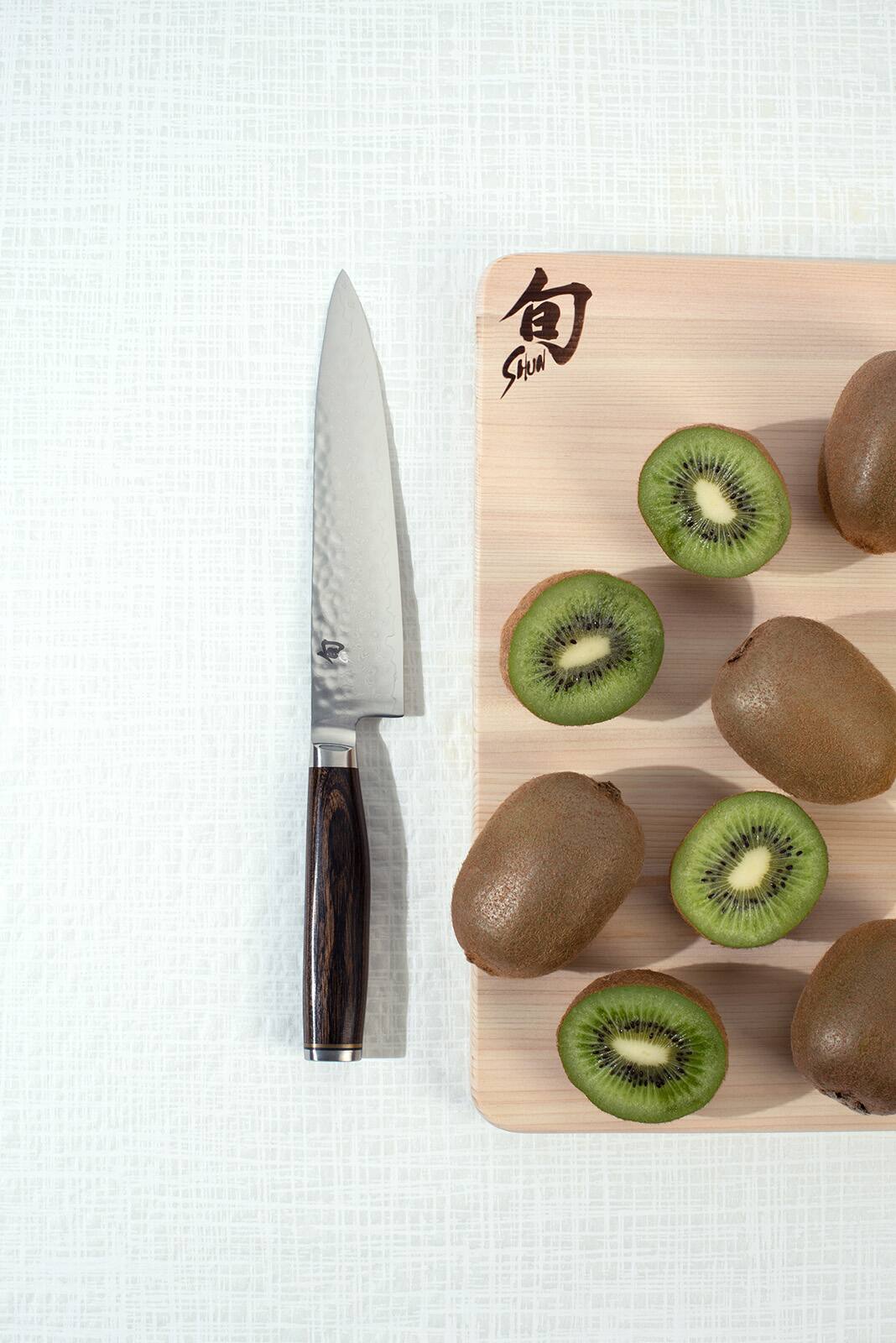 Alt View 3. Shun - Premier Utility Knife, 6.5 Inch - Brown.