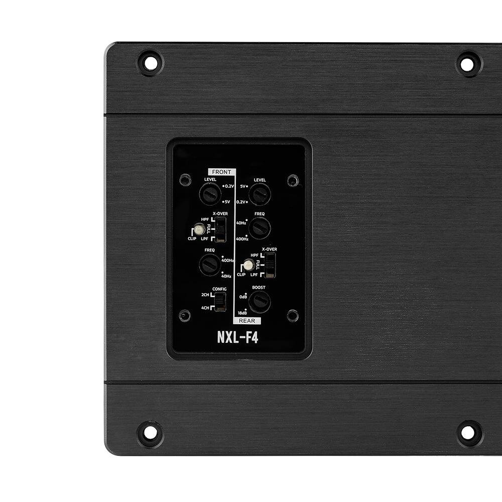 FRONT LEVEL *0.2V SV*  
*SV 0.2V*  
X-OVER FREQ HPF 40Hz FULL CLIP LPF 400Hz  
FREQ X-OVER HPF 400Hz FULL CUP LPS 40Hz  
CONFIG 2CH  
BOOST SPO  
40H 8P81 REAR NXL-F4