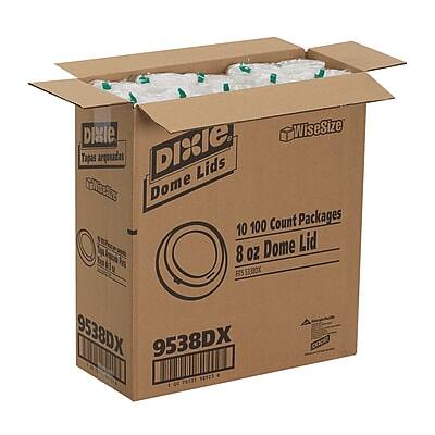 Dixie WiseSize  
Dome Lids  
Tapa arqueada  

10 100 Count Packages  
8 oz Dome Lid  

9538DX  

FIS 53380X  
9538DX  
78t31  
2 CIIO