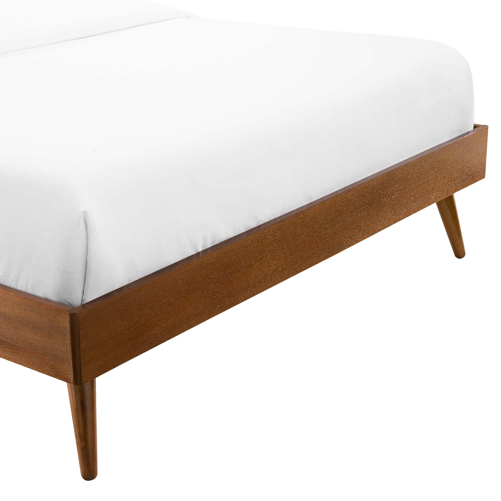 Alt View 2. Modway - Maven Twin Size Boucle Upholstered Platform Bed - Ivory.