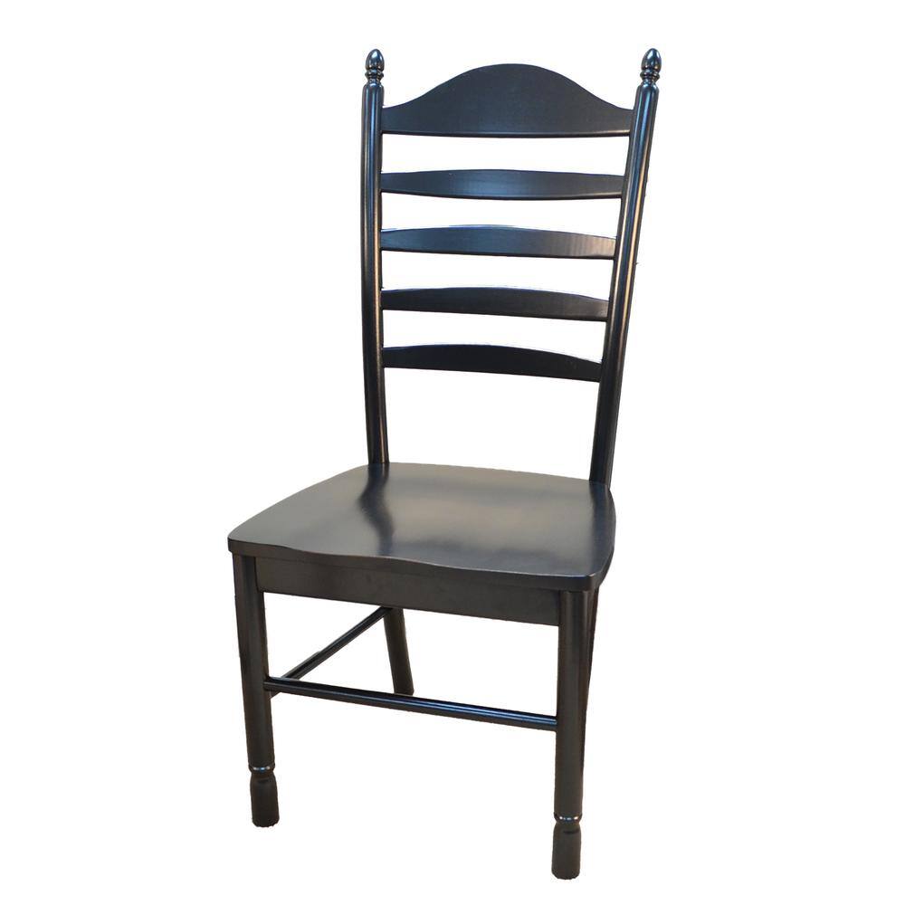 Front. Carolina Chair & Table - Whitman Dining Chair - Antique Black - Black.
