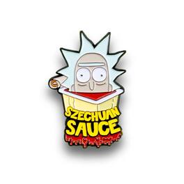 SalesOne LLC - Rick and Morty Szechuan Sauce Pin | Official Rick & Morty Collector Series Pin - Yellow