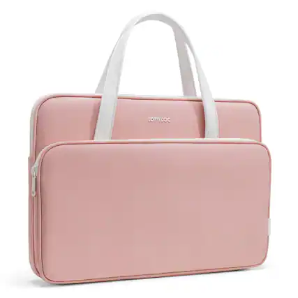 Front. tomtoc - Versatile-A11 Laptop Carrying Bag Case Sleeve for 14 inch MacBook Pro, 13" MacBook Air & Pro, Microsoft Surface Laptop - Blush Pink.