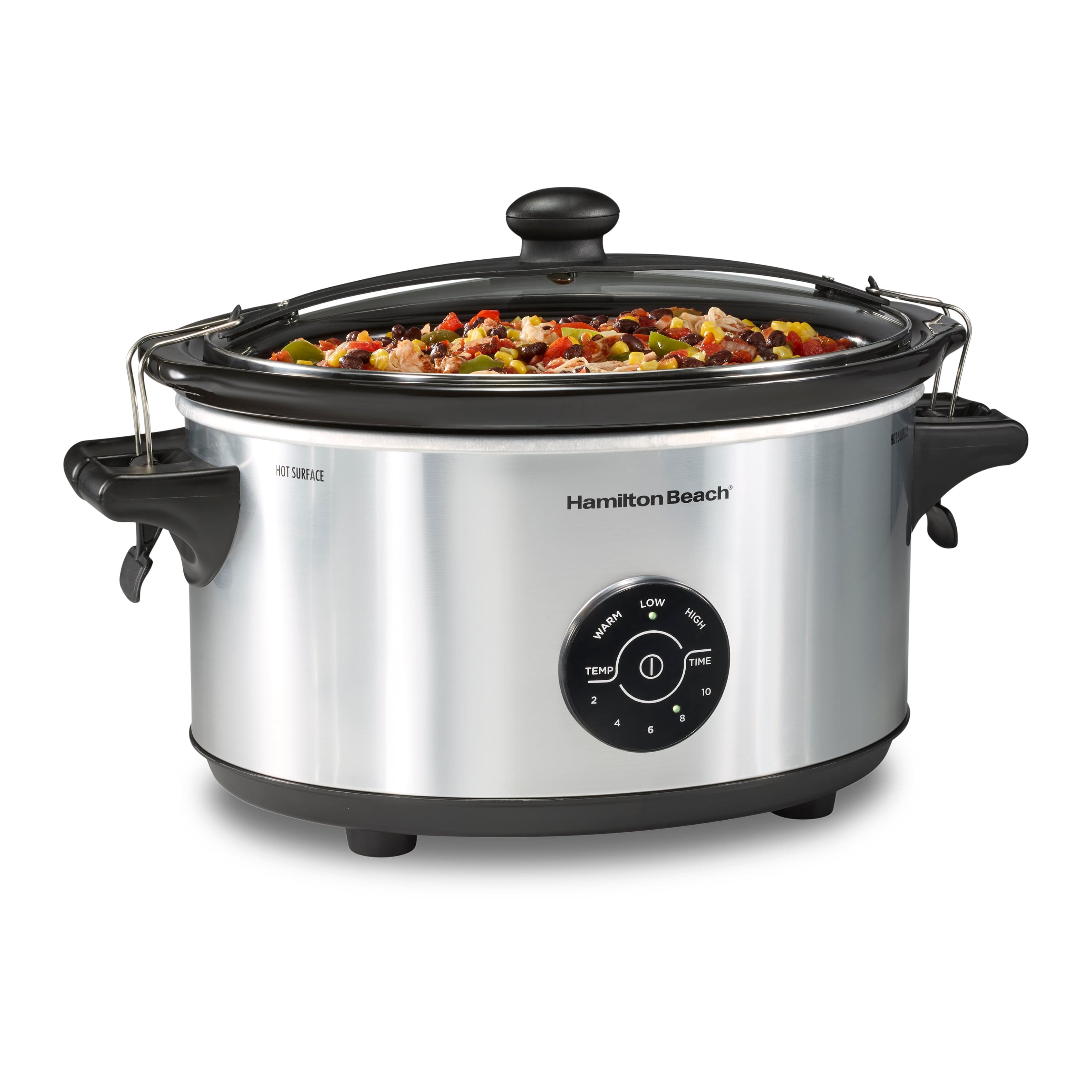 Hamilton Beach - Programmable Stay or Go® Slow Cooker - Silver