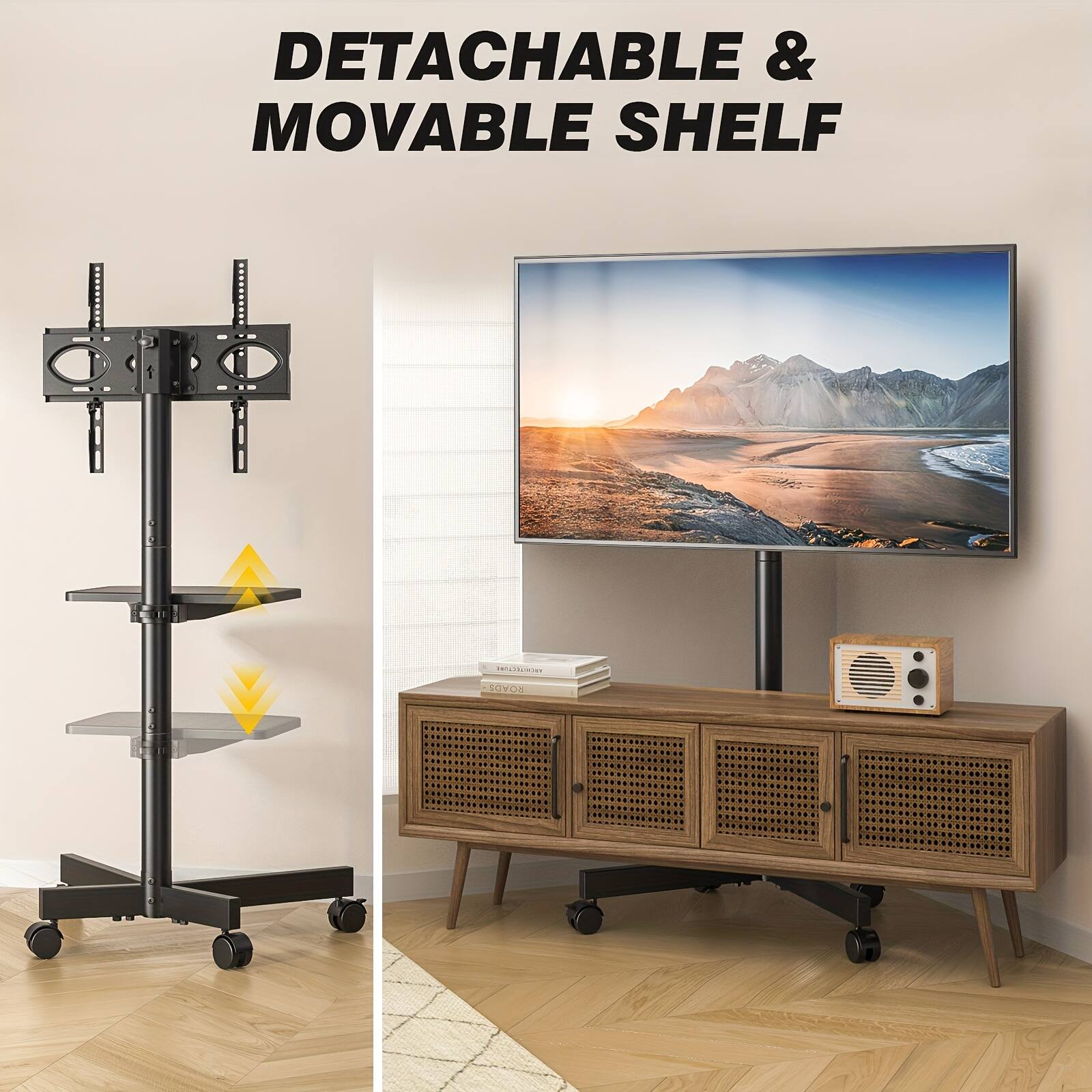 DETACHABLE & MOVABLE SHELF