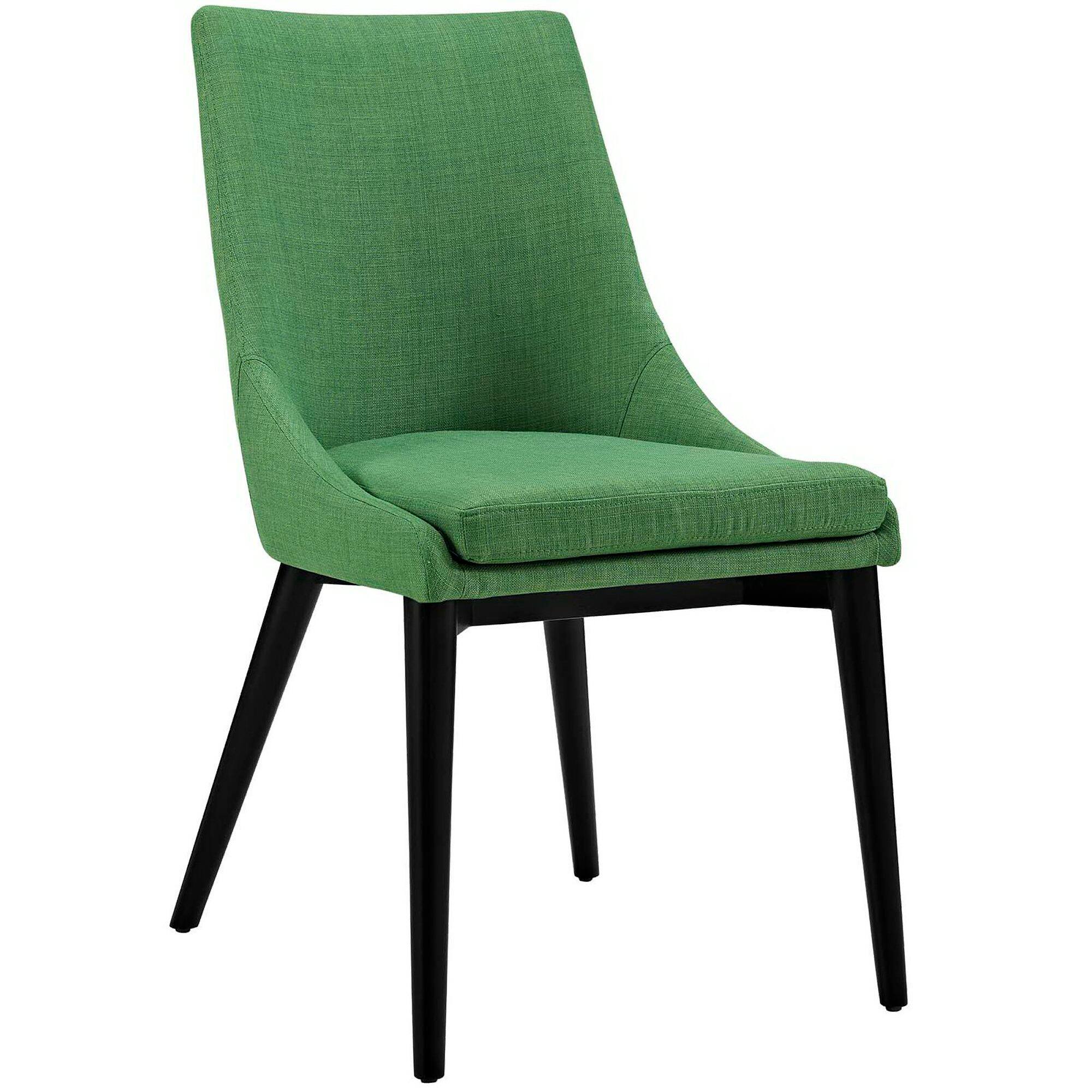Angle. Modway - Viscount Fabric Dining Chair by Modway - Kelly Green.