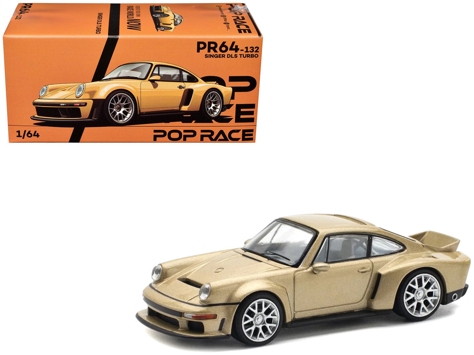 Singer DLS Turbo Metallic Gold 1/64 Die Cast Model Car by Pop Race price history on PriceWatchPro
