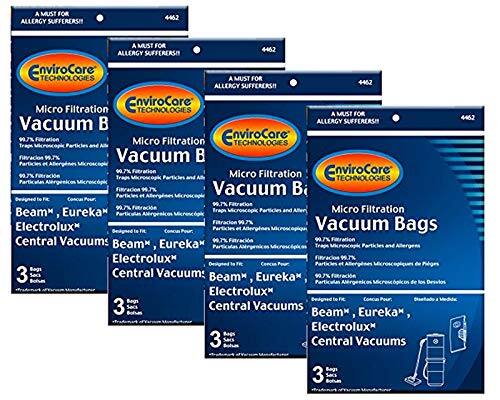 A MUST FOR ALLERGY SUFFERERS!  
EnviroCore TECHNOLOGIES  
Micro Filtration Vacuum Bags  
99.7%  
Beam*, Eureka*, Electrolux*  
Central Vacuums  
3 Sacs  
4462