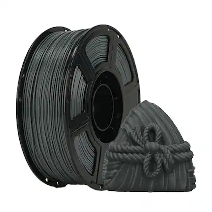Front. Flashforge - Flashforge ASA Filament 1.75mm Iron Grey, 3D Printer Filament 1kg (2.2lbs) Spool, Dimensional Accuracy +/- 0.02mm - Iron Grey.