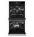 Alt View 15. JennAir - NOIR 27" Built-In Double Electric Convection Wall Oven - Floating Glass Black.
