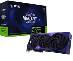 MSI NVIDIA GeForce RTX 5070 12G World of Warcraft MIDNIGHT VOID MSI NVIDIA GeForce RTX 5070 12G World of Warcraft MIDNIGHT VOID