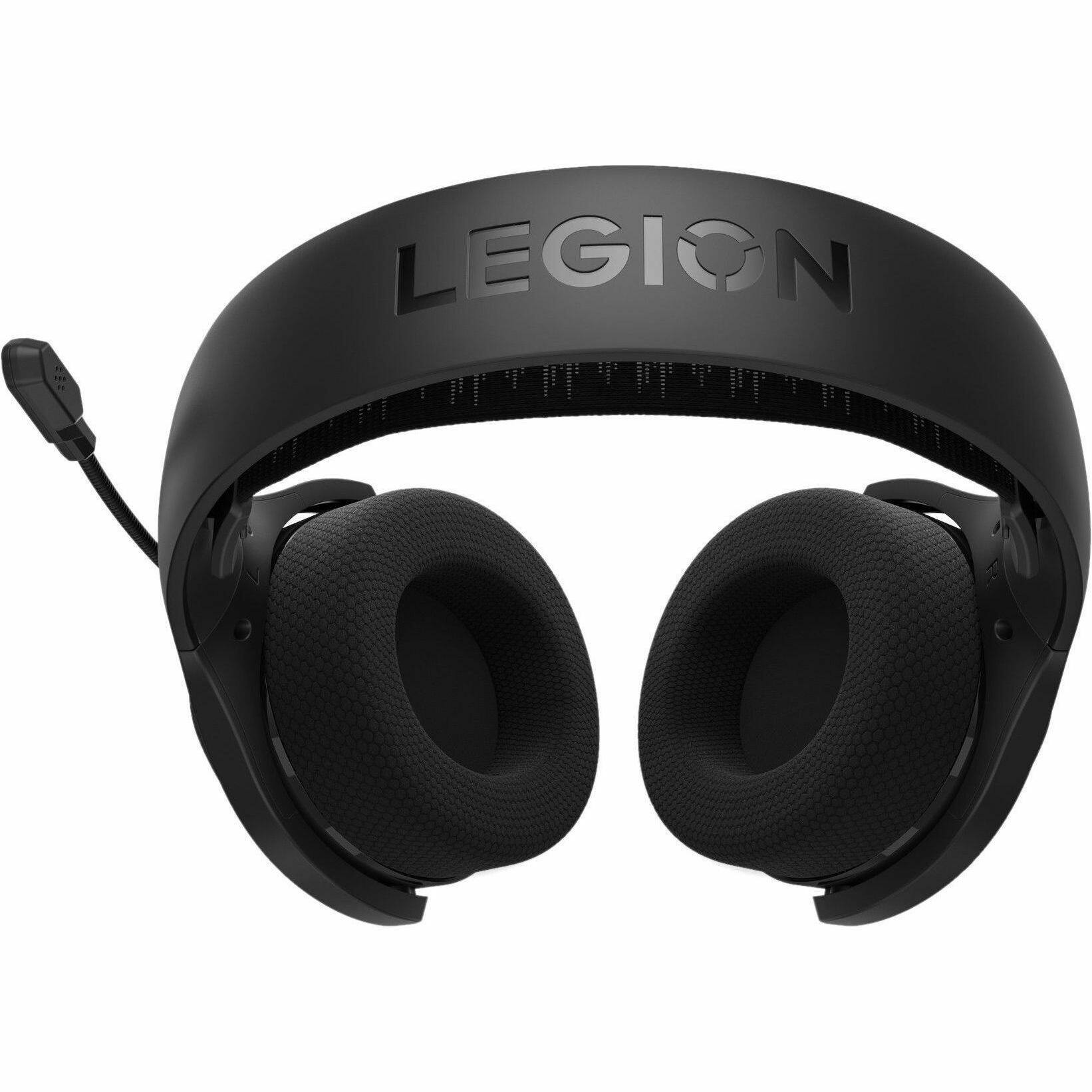 Alt View 5. Lenovo - Lenovo Legion H410 Wireless Gaming Headset - Stereo - Wireless - Bluetooth/RF - 39.4 ft - 32 Ohm - 20 Hz to 20 kHz - Black.
