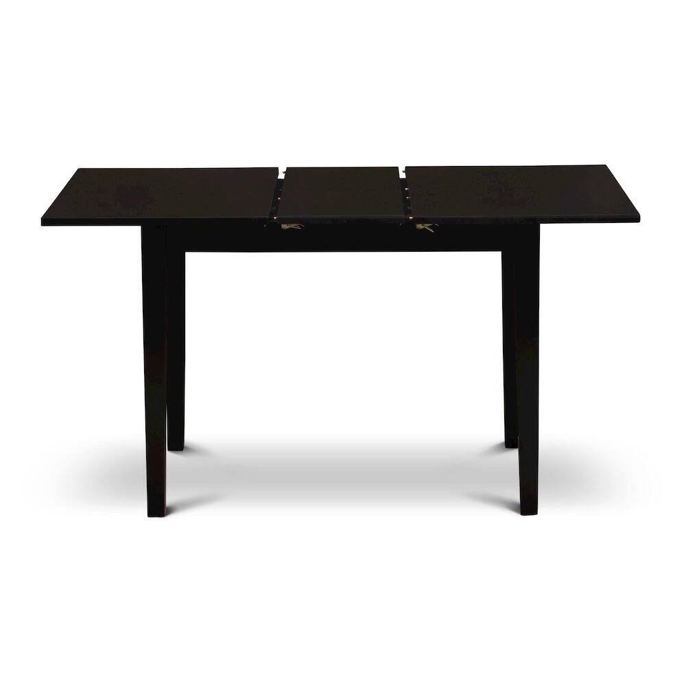 Alt View 3. East West Furniture - 5 Piece Dining Table Set Consists of a Rectangle Wooden Table - Black.