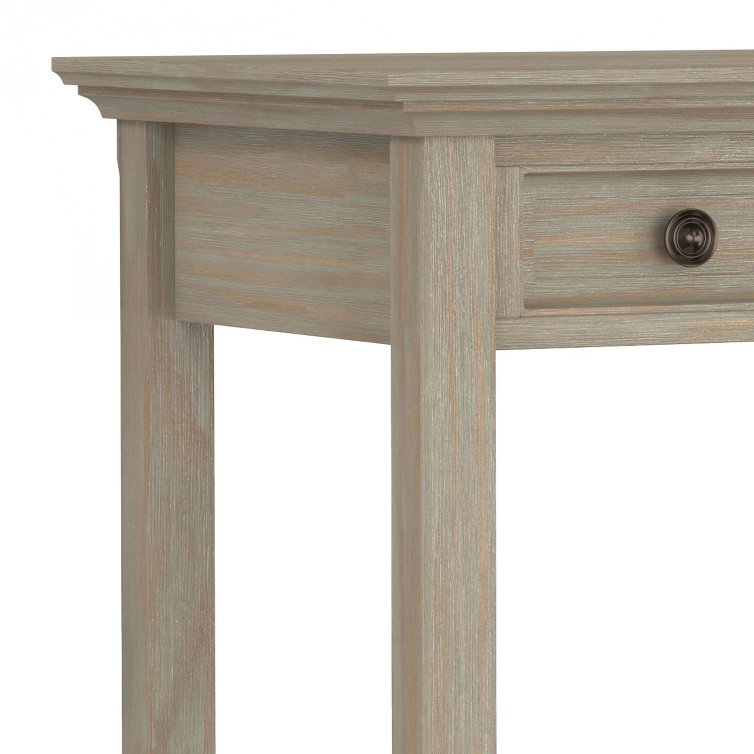 Alt View 4. Simpli Home - Amherst 54 inch Wide Solid Wood Desk in Distressed Grey - Distressed Grey.