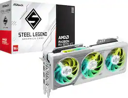 ASRock - Steel Legend Radeon RX 9070 XT 16GB GDDR6 PCI Express 5.0 Graphics Card
