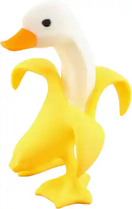 JuzToys - Banana Duck Figurine, 4x4 Ducking, Fun Car Dashboard Accessory, Funny Banana Gifts, Ducks for Cars by PowerTRC - Yellow