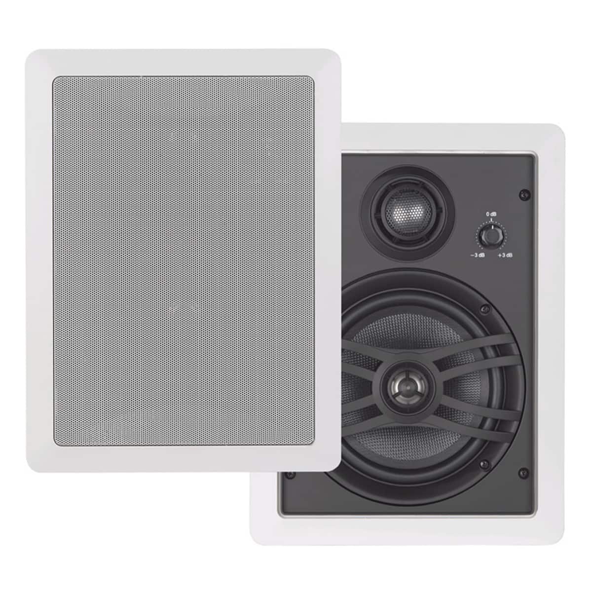 Yamaha - NS-IW660 6.5" 3-Way In-Wall Speakers - Pair - White