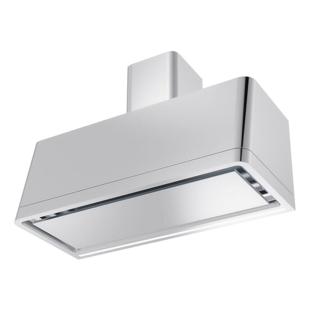 Alt View 1. ILVE - ILVE Panoramagic 48 inch Ducted Wall Mount Range Hood with 850 CFM (Stainless Steel) - Stainless Steel.