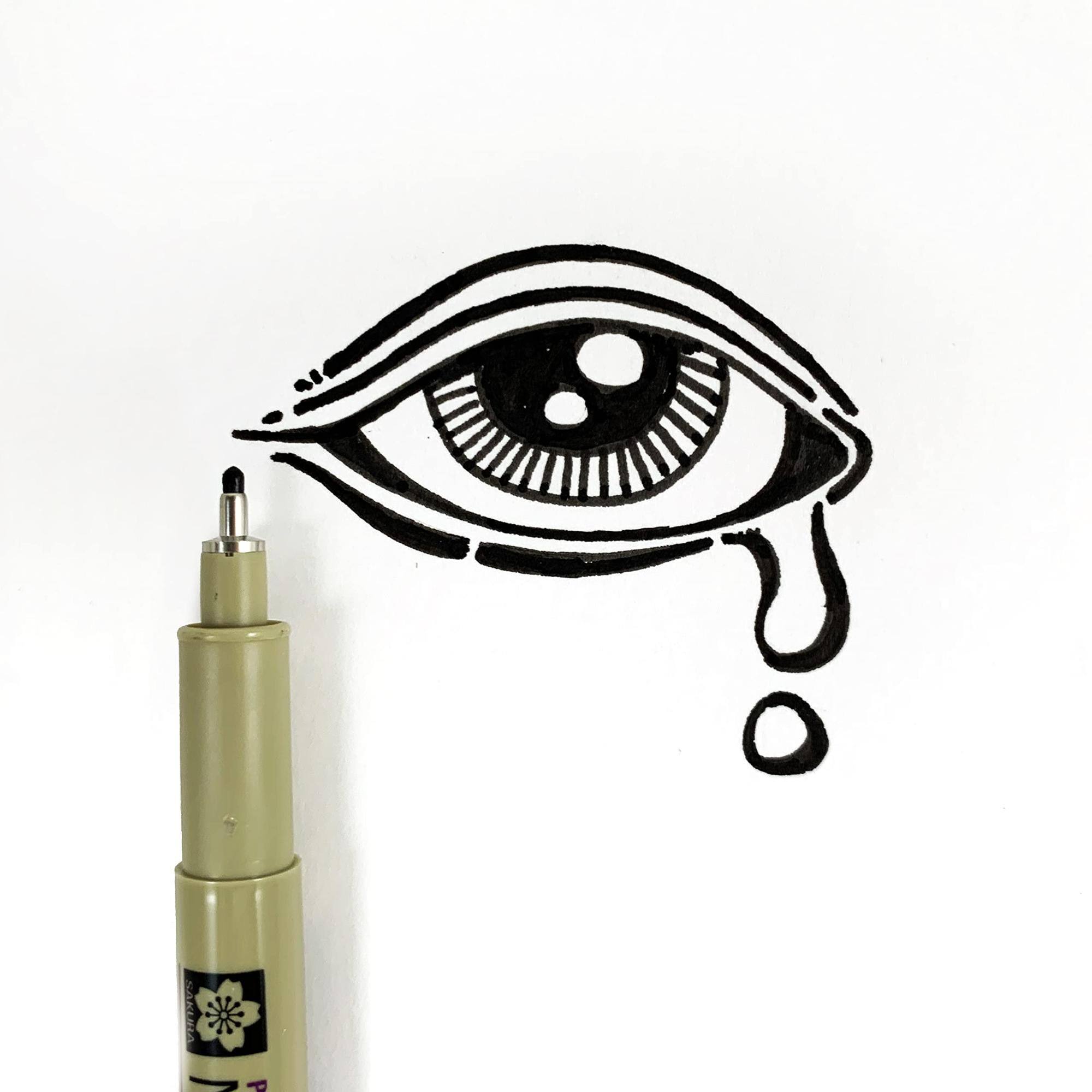 Alt View 7. Sakura - Sakura Pigma Micron Fineliner Pens, Black, Assorted Points, 6 Pack.