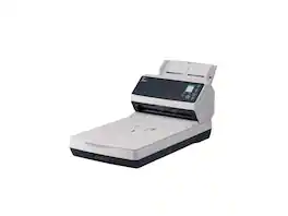 Ricoh - fi-8270 PA03810-B555 USB 3.2/Ethernet Interface Flatbed High-Speed Color Duplex Document Scanner with Flatbed - Black and White