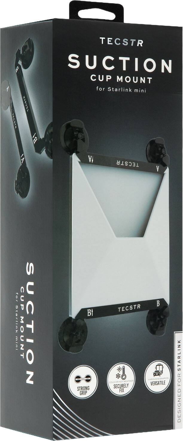 TECSTR Suction Cup Mount for Starlink mini

- Strong Grip
- Securely Fix
- Versatile
- Designed for Various Scenarios