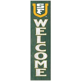 Jardine - San Francisco Dons 12" x 48" Outdoor Leaner Welcome Sign - Green