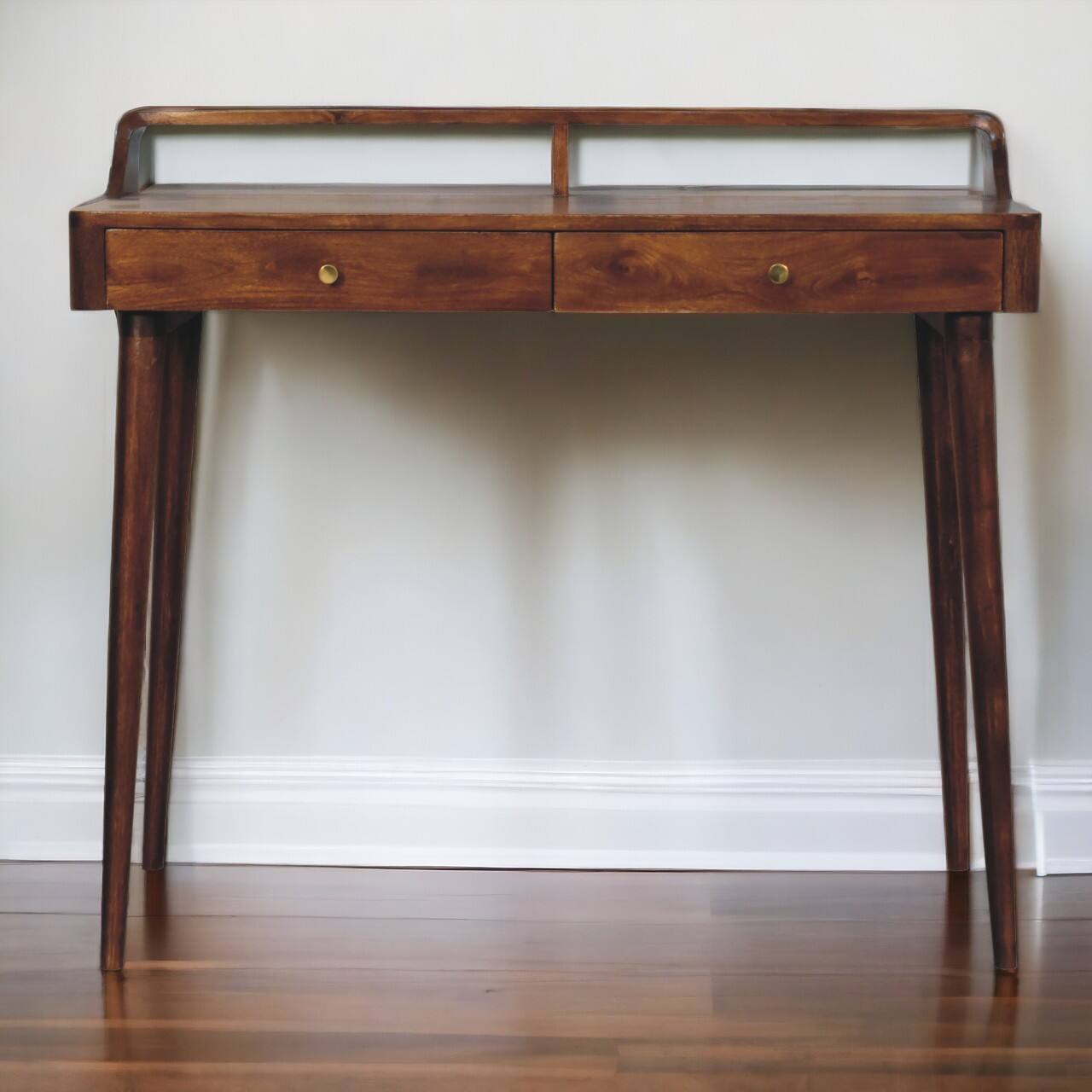 Alt View 7. Artisan Furniture - Elevated Chestnut Console Table - chestnut.