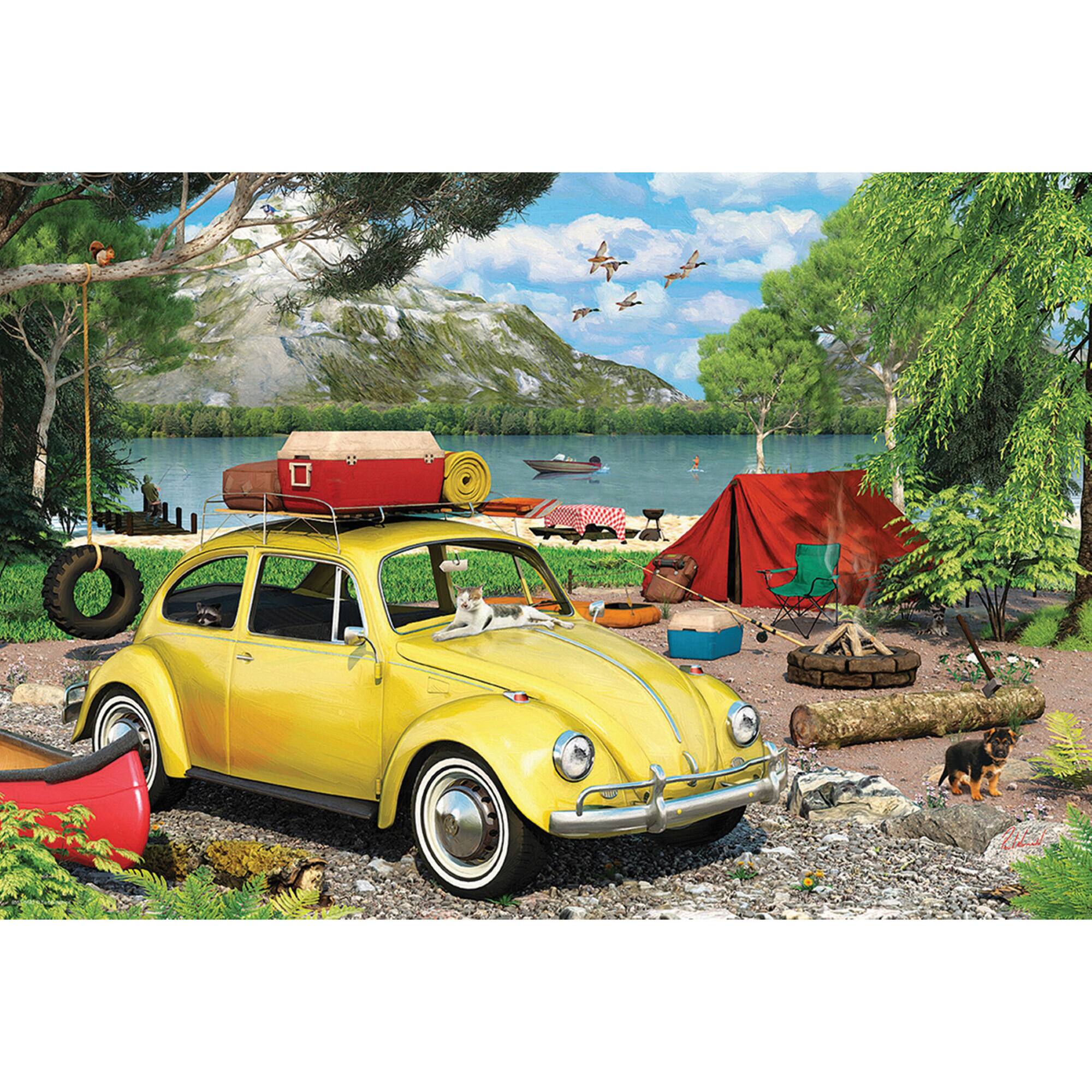 Eurographics VW Beetle Camping Tin 550 PC Puzzle - Best Buy