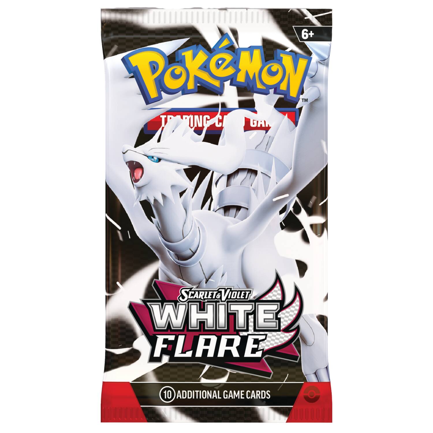 6+ Pokémon™ Trading Card Game Scarlet & Violet WHITE FLARE 10 Additional Game Cards