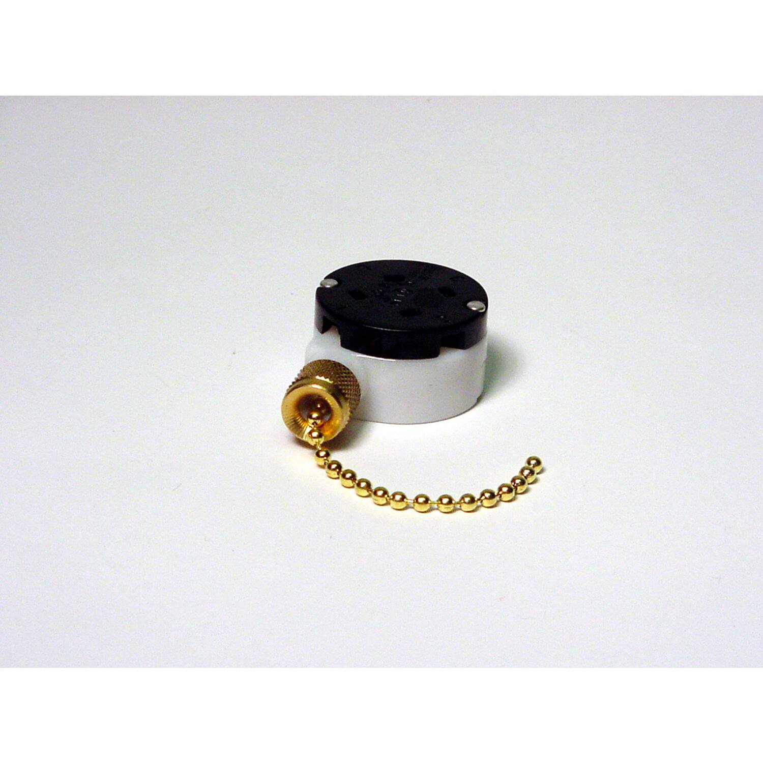 Front. Gardner Bender - Gardner Bender Brass Pull Chain Switch - Brass.