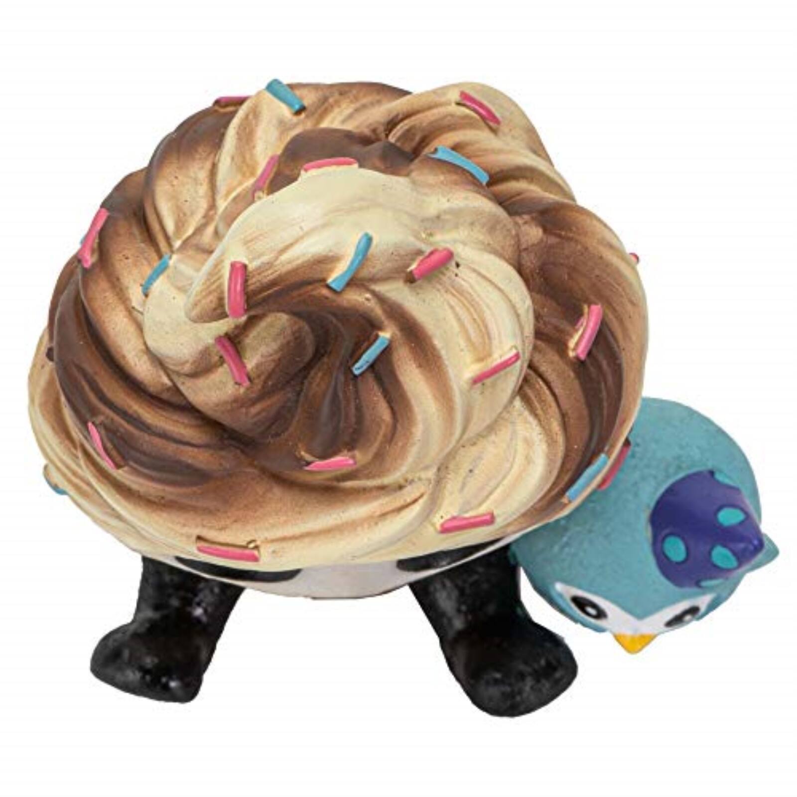 Left. Pacific Trading - Furrybones Softo Skeleton in Ice Cream Cone Figurine 3 inch - Brown.