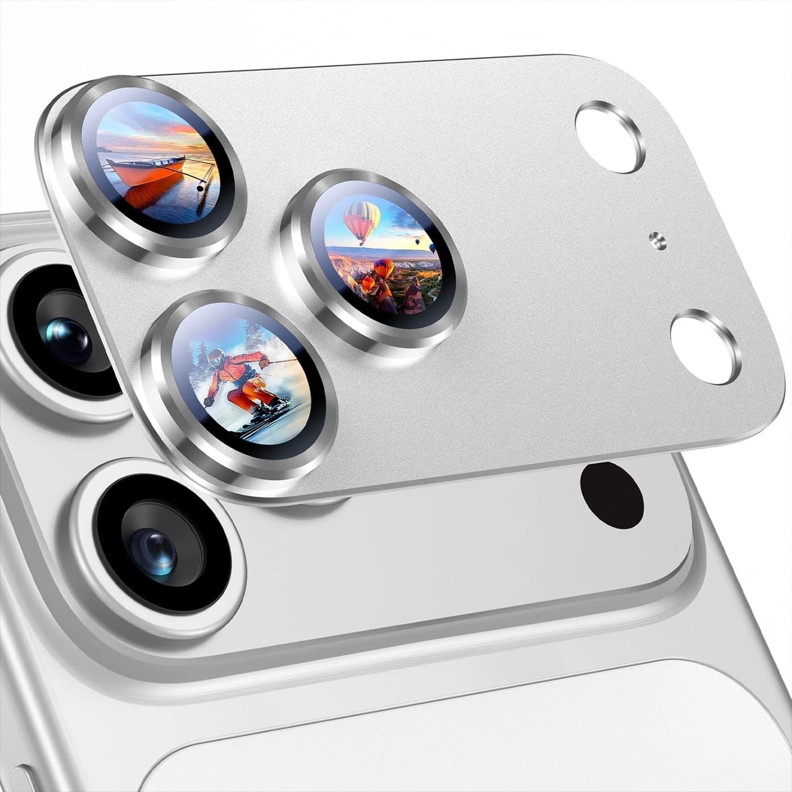 UUCOVER - 9H Tempered Glass Camera Lens Protector for Apple iPhone 17 Pro, Scratch Resistant, Anti-Reflective Protective Cover - Silver price history on PriceWatchPro