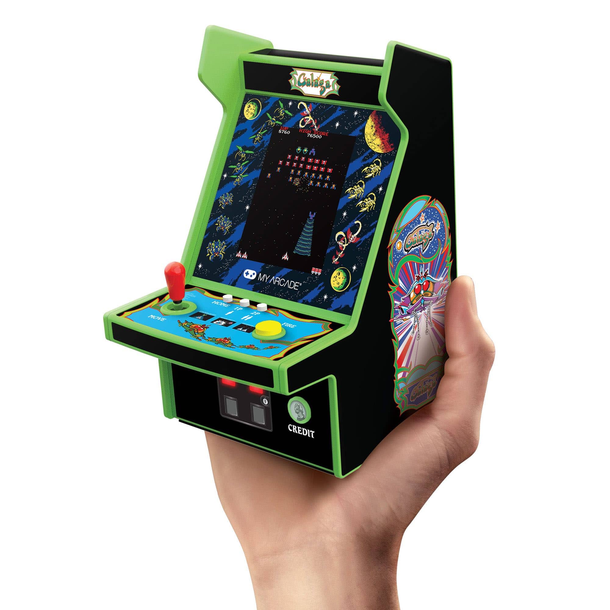 中古Numskull1/4スケールGalaga ミニアーケードゲーム機 Galaga Micro Player Pro Portable Retro Arcade - Best Buy