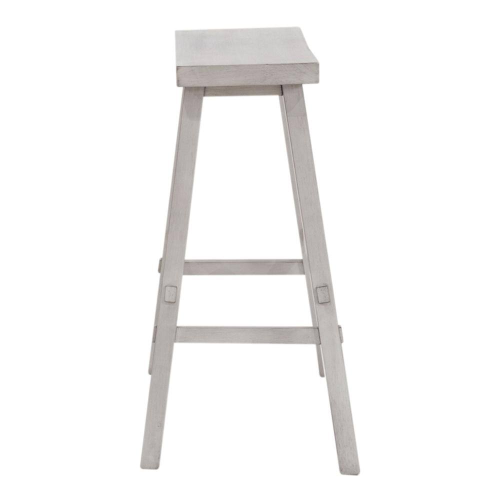 Angle. Liberty Furniture Industries - Creations 30 Inch Sawhorse Stool- White in Various - Brown.