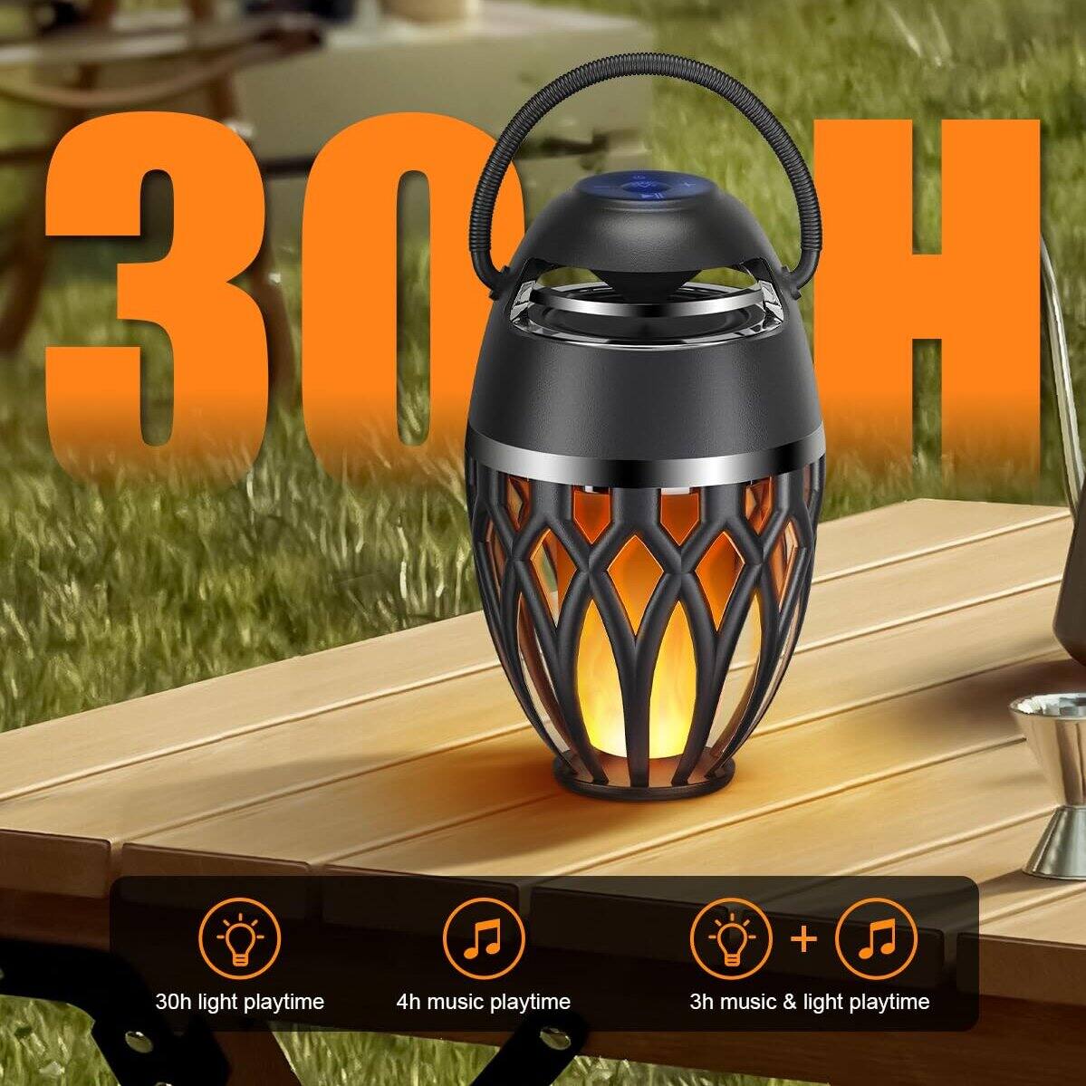 30H

30h light playtime  
4h music playtime  
3h music & light playtime