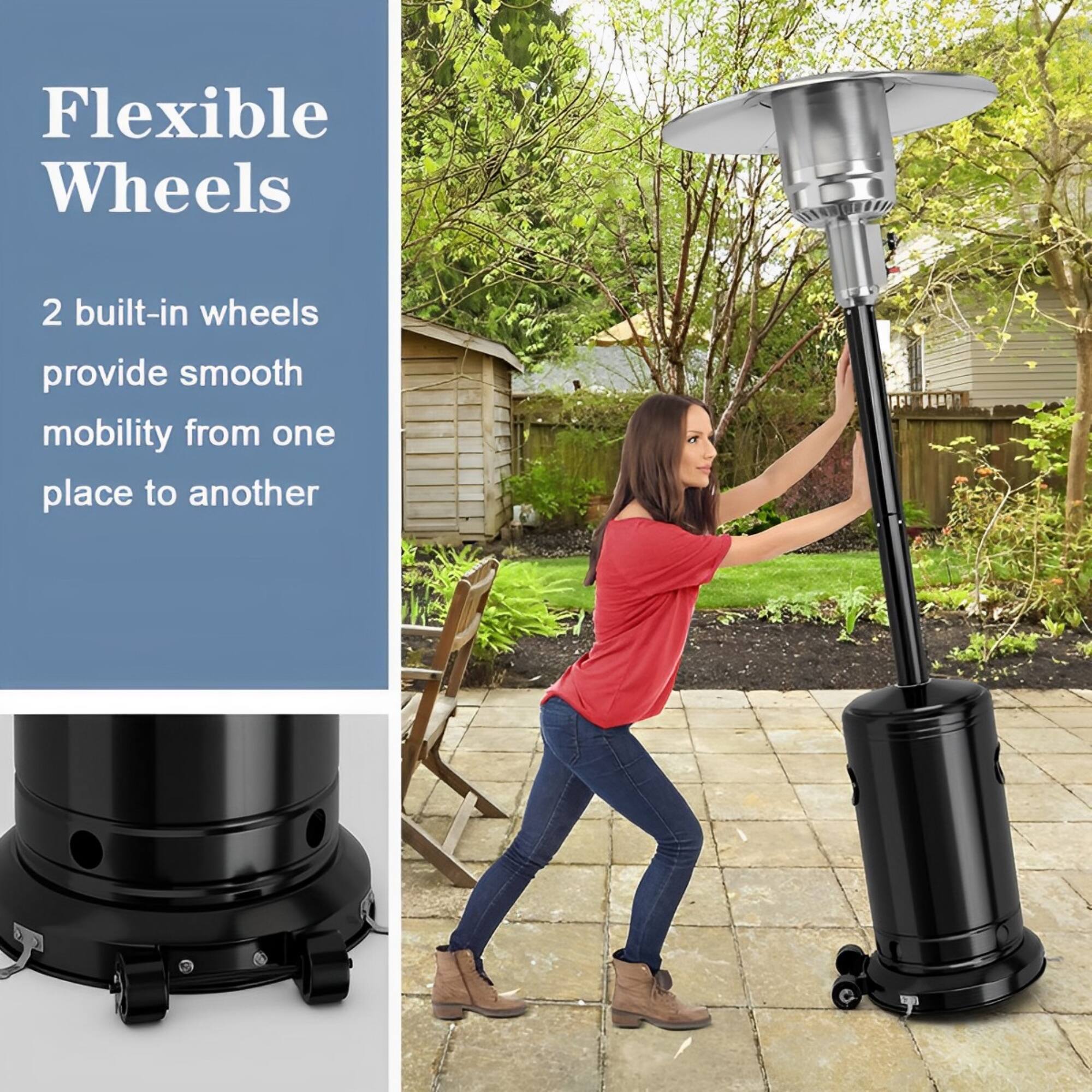 Flexible Wheels

2 built-in wheels provide smooth mobility from one place to another