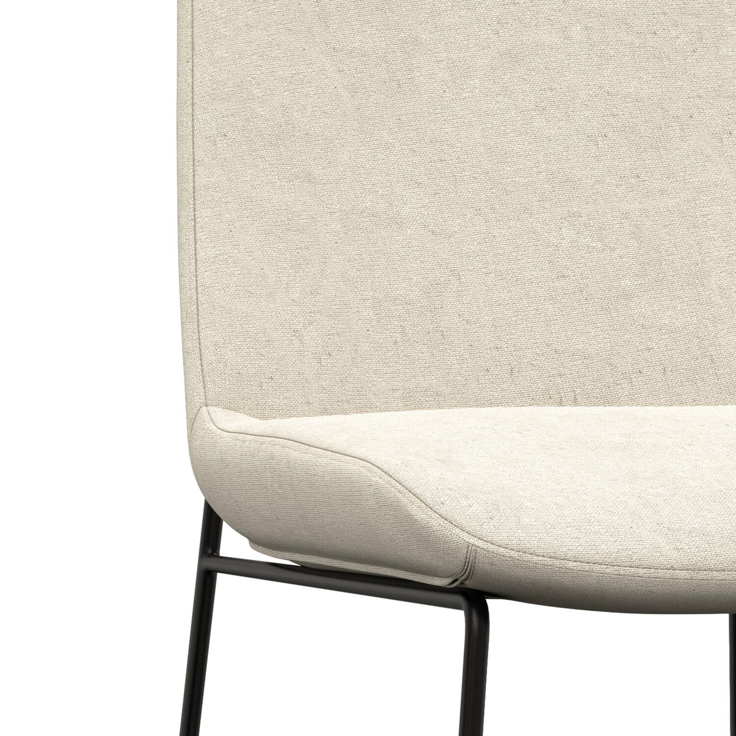 Alt View 7. Simpli Home - Corina Dining Chair (Set of 2) in Natural Linen Look Fabric - Natural.