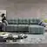 Left. Homsee - Modern L-Shaped Sectional Sofa Couch 4-Seater Living Room Furniture Comfortable Cushions Durable Wood Frame - Gray.