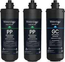 TSA 3-Stage Replacement Water Filter, Replacement for Waterdrop TSA & TSB & TSB-CM - Black
