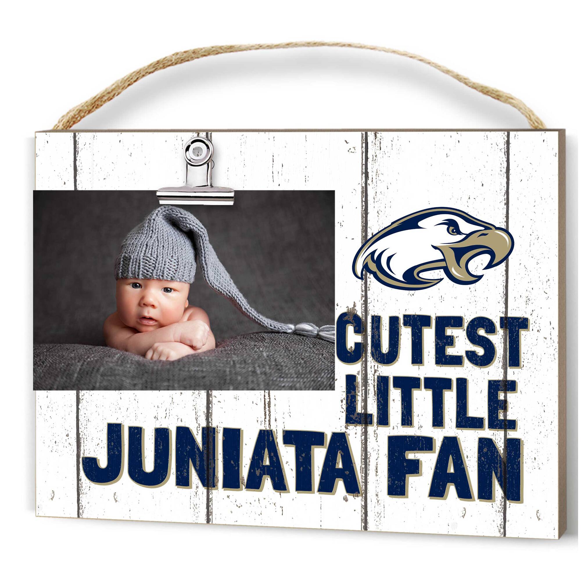 Jardine - Juniata Eagles 8'' x 10'' Cutest Little Weathered Logo Clip Photo Frame - White
