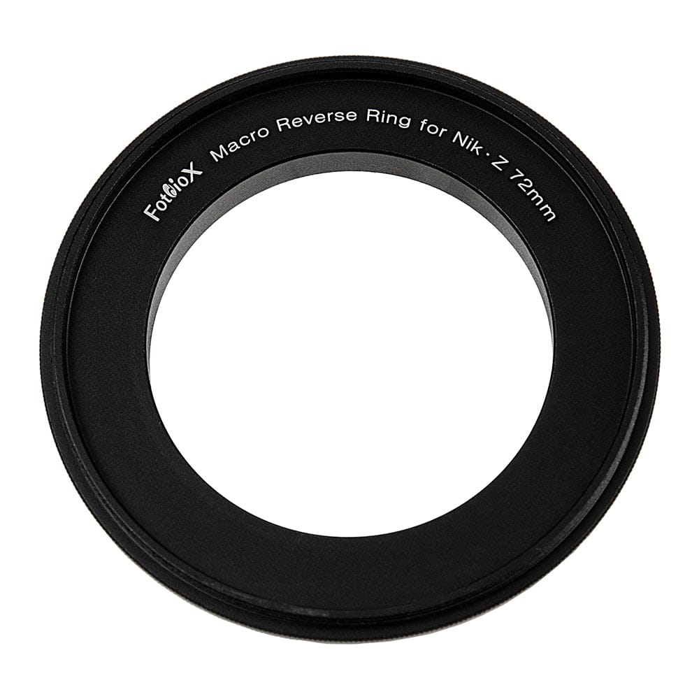 Fotodiox - 72mm Macro Reverse Ring for Nikon Z-Mount Cameras - Reverse Filter Thread to Camera Mount Adapter