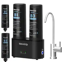 Waterdrop - DLB Under Sink Water Filter Extra B1B3 Filters - Black